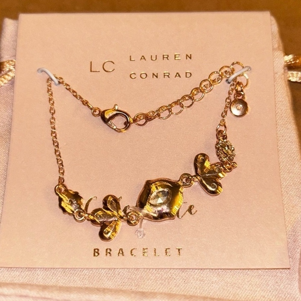 LC Lauren Conrad Gold Dainty Chain Bracelet